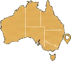 Map of Australia showing Port Macquarie location